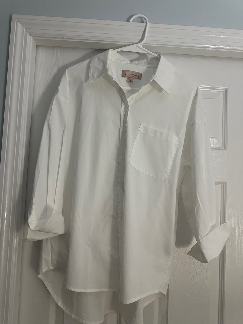 Philosophy White Women's Button-Down Shirt